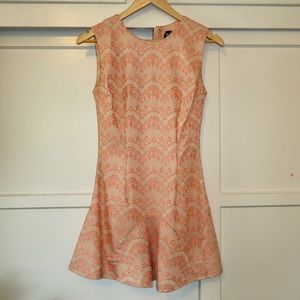 Peach mini dress